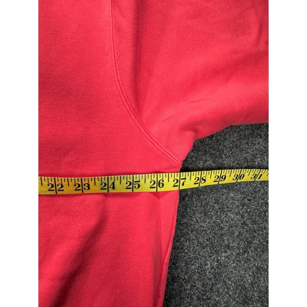 Nike Swoosh Center Check Crewneck Sweatshirt Coral Pink Large